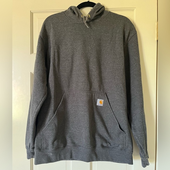 Carhartt Men's Loose Fit Oversized Pullover Hoodie Long Sleeve Dark Gray Size M - Picture 3 of 10